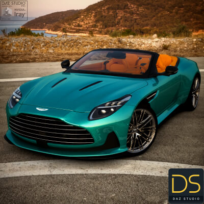 Aston Martin DB12 Volante 2025 for Daz Studio