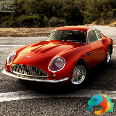 Aston Martin DB4 GT Zagato 1960 for Daz Studio by nerdadantes