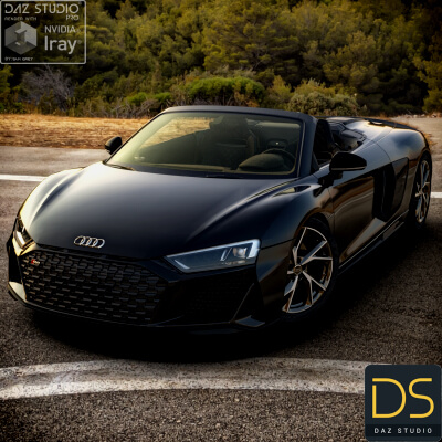 Audi R8 Spyder 2021 for DAZ Studio by nerdadantes