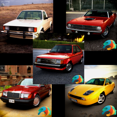 August Car Bundle for DAZ Studio