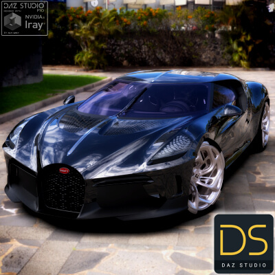 Bugatti La Voiture Noire 2020 for DAZ Studio
