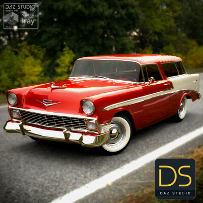 Chevrolet Bel Air 1956 for DAZ Studio by nerdadantes