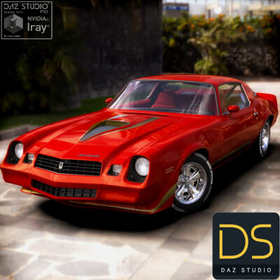 Chevrolet Camaro Z28 1979 for DAZ Studio by nerdadantes
