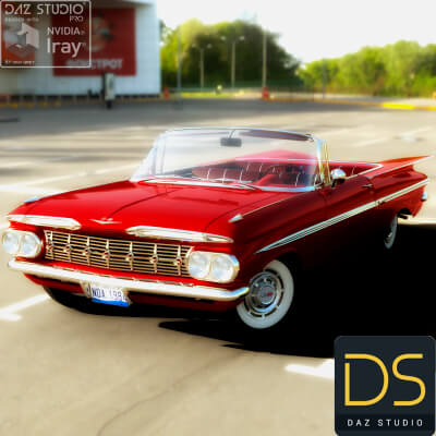 Chevrolet Impala Convertible 1959 by nerdadantes