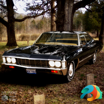 Chevrolet Impala Sport Sedan 1967 for DAZ Studio by nerdadantes