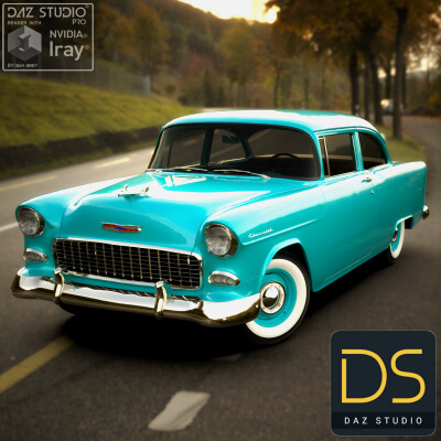 Chevrolet One-Fifty 1955 for DAZ Studio