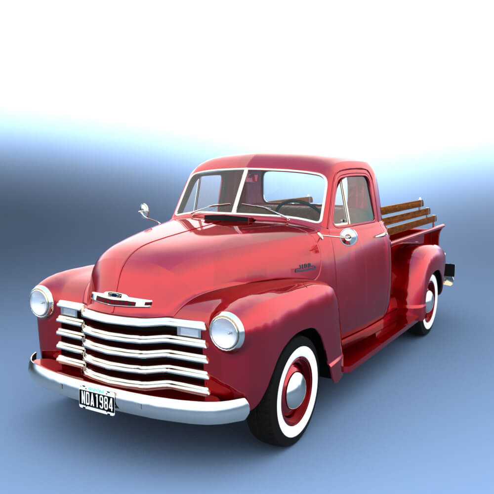 Chevy Pickup Style 1951 - 3D Model by nerdadantes