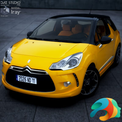 Citroen DS3 2011 for DAZ Studio by nerdadantes