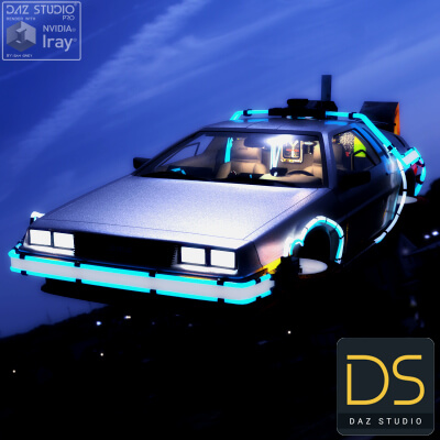 DeLorean DMC 1982 for Daz Studio