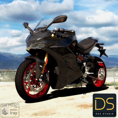 Ducati Motorcycle for DAZ Studio by nerdadantes