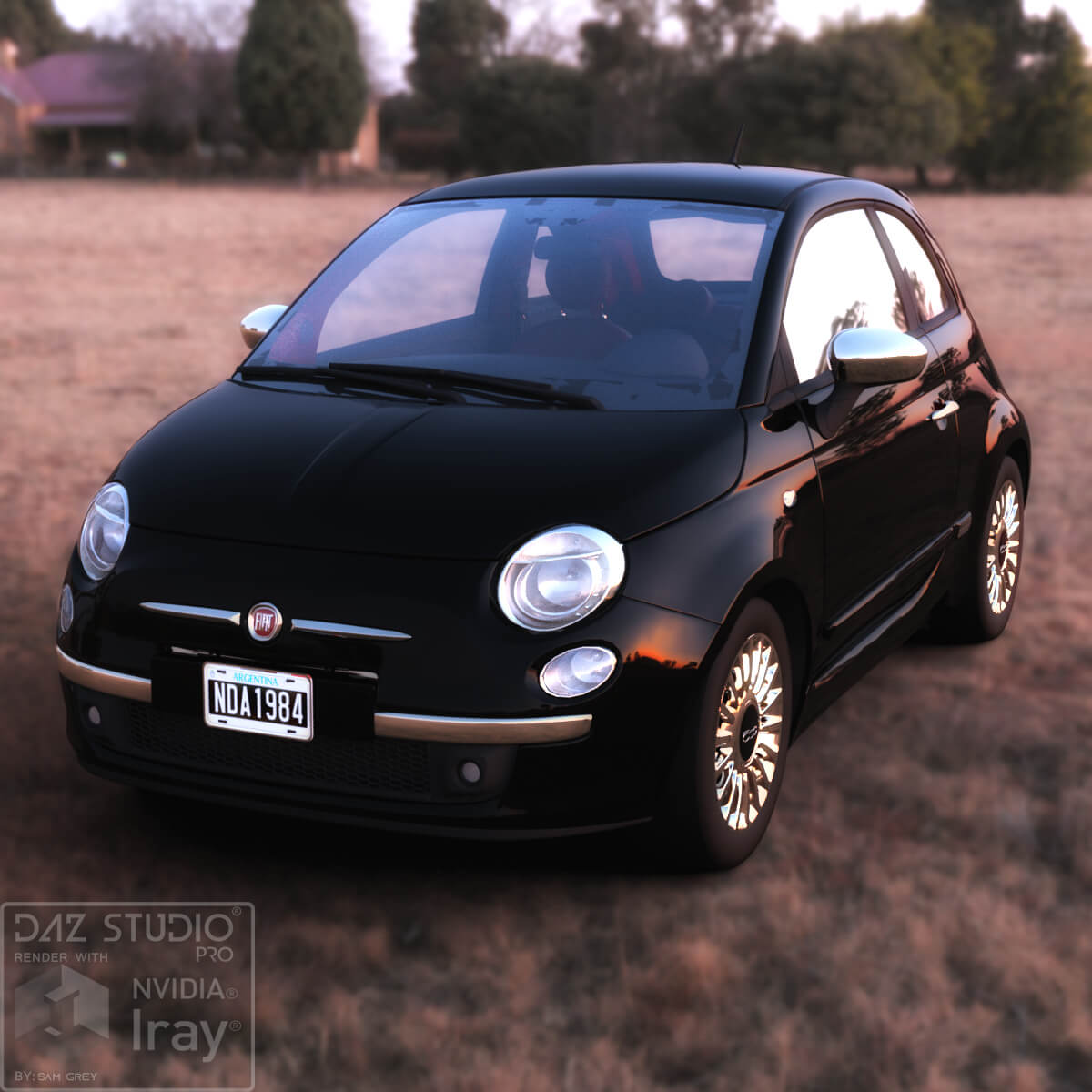 Fiat 500 2012 - 3D Model by nerdadantes