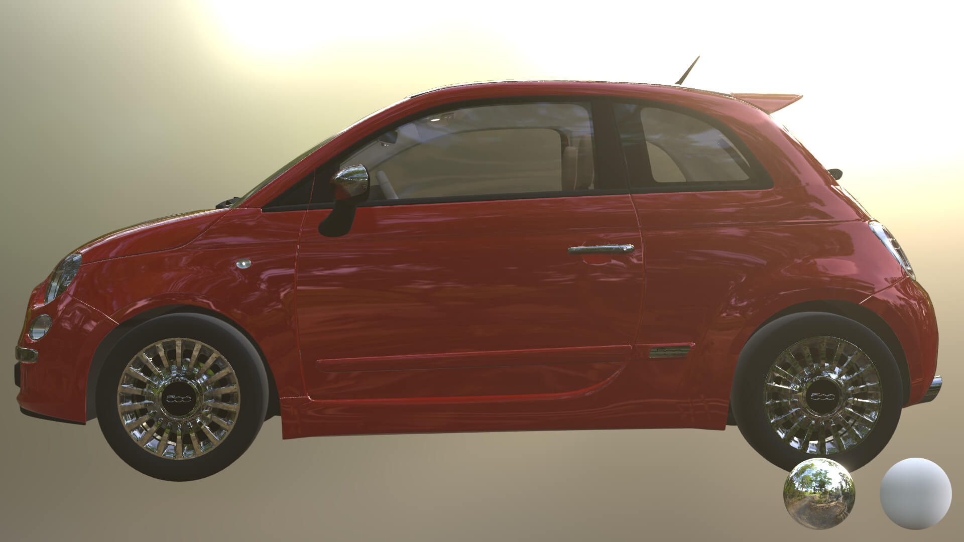 Fiat 500 2012 - 3D Model by nerdadantes