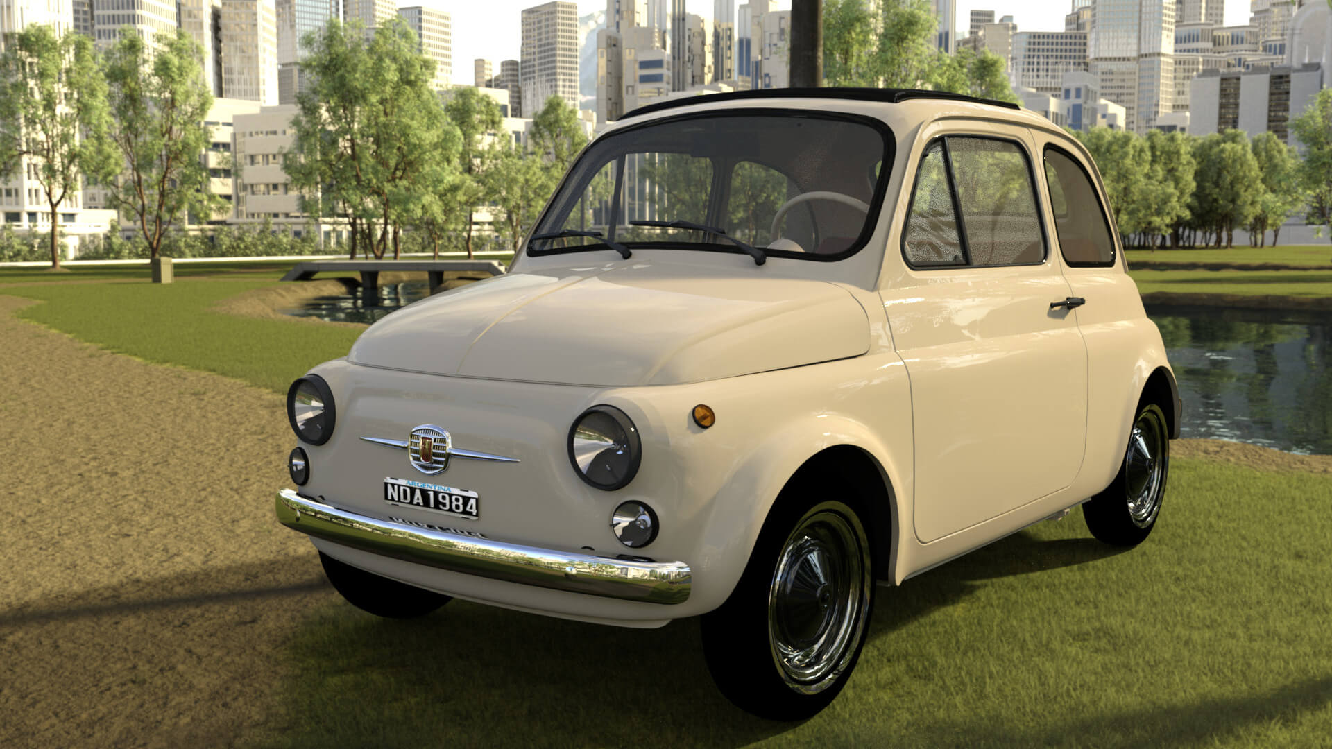 Fiat 500 - Mod1968 3D Model by nerdadantes