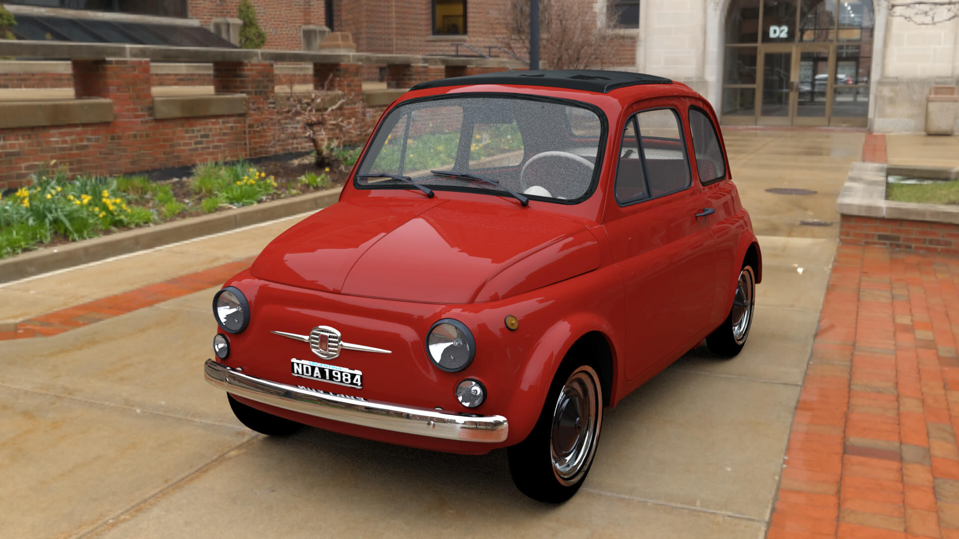 Fiat 500 - Mod1968 3D Model by nerdadantes