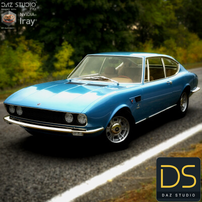 Fiat Dino 2400 Coupe 1969 for DAZ Studio by nerdadantes