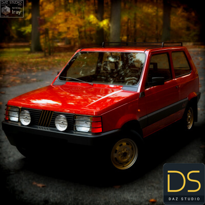 Fiat Panda 4x4 1986 for DAZ Studio by nerdadantes