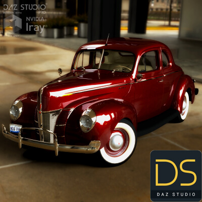 Ford Model Coupe 1940 for DAZ Studio