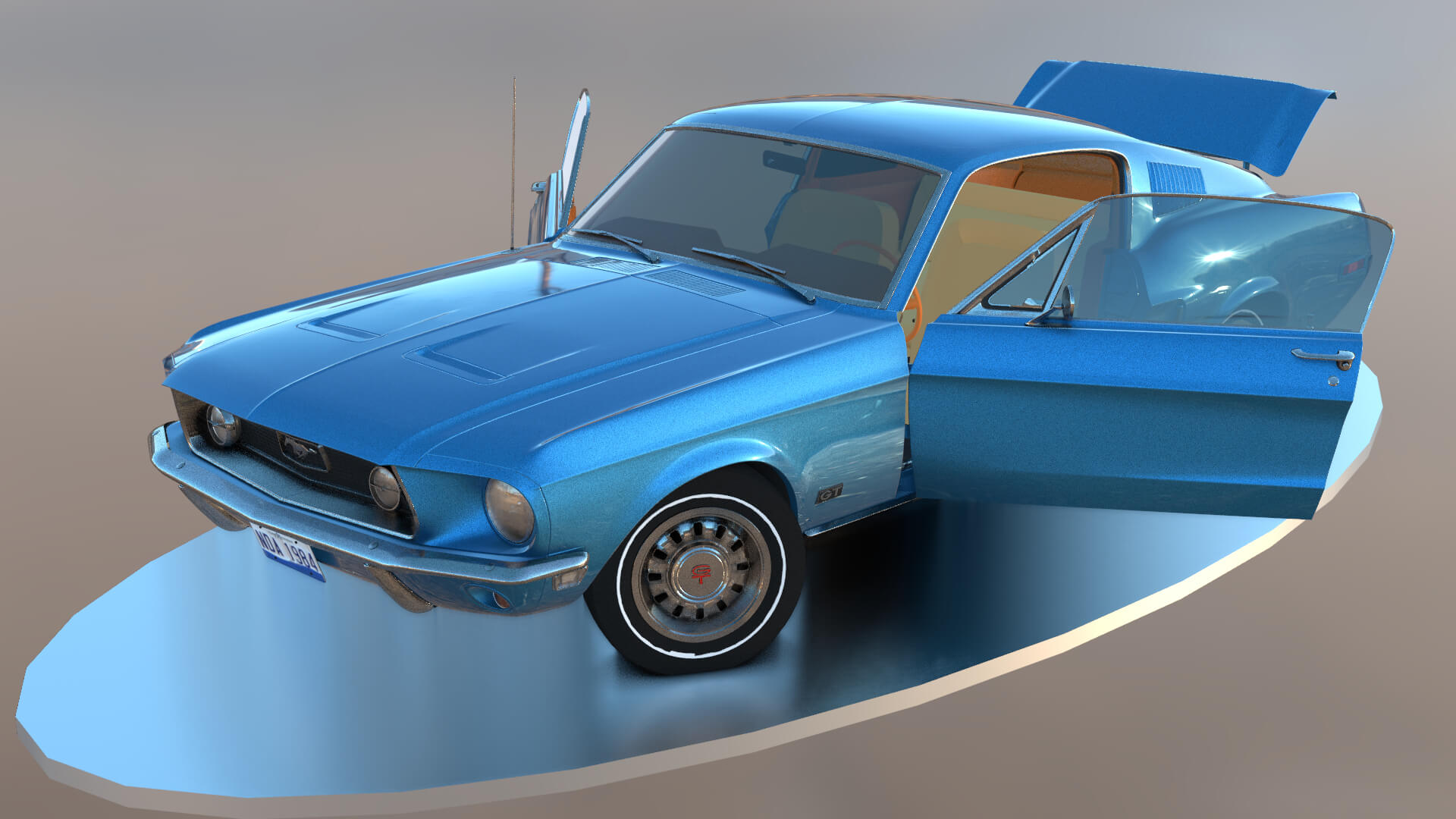 Ford Mustang 2+2 Fastback 1968 - Daz Content by nerdadantes
