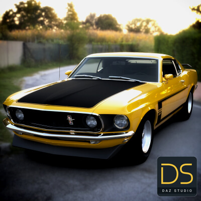 Ford Mustang Boss 1969 for DAZ Studio by nerdadantes