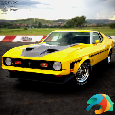 Ford Mustang Mach 1 1971 for DAZ Studio by nerdadantes