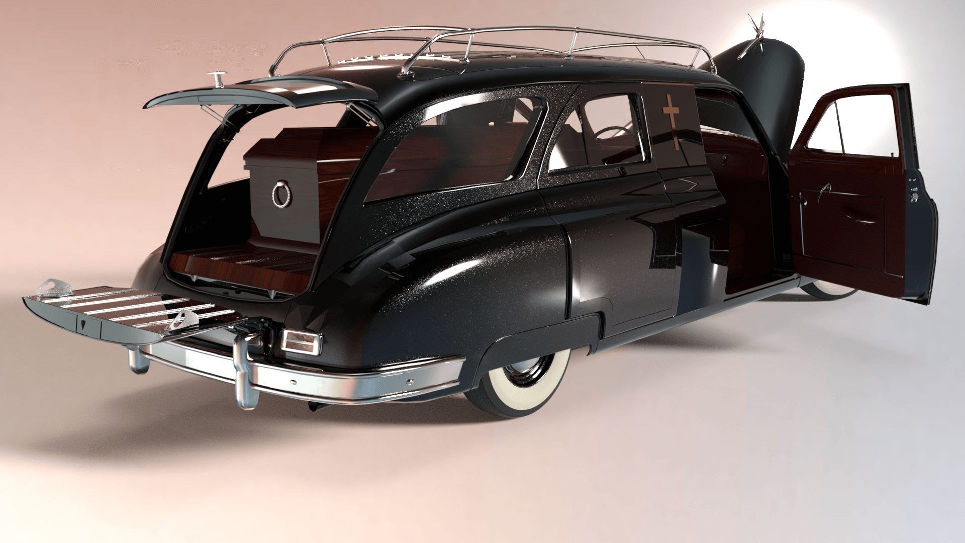 Packard Eight Station Sedan 1948 Rouge Matrix 1/43, Résine, MX21601-063