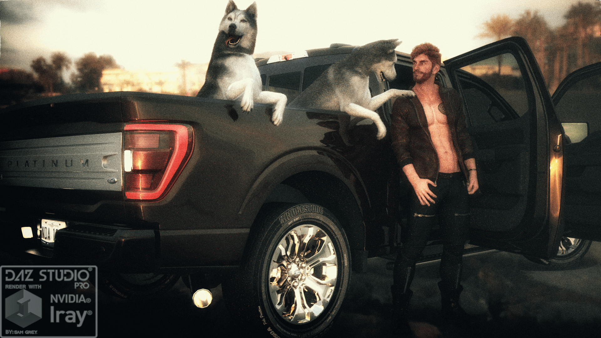 Ford F-150 2021 3D Render, Digital Art by nerdadantes