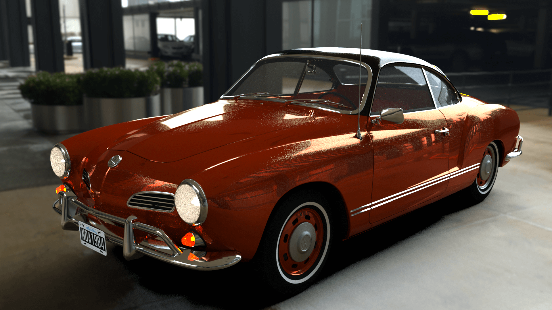 Volkswagen Karmann Ghia 1967 3D Render | RenderHub Gallery