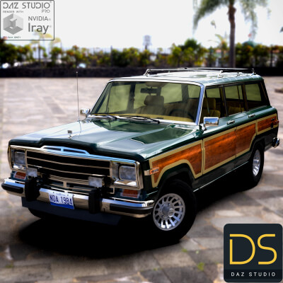 Jeep Grand Wagonner 1991 for DAZ Studio
