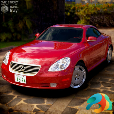 Lexus SC430 2002 for Daz Studio by nerdadantes