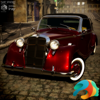 Mercedes-Benz 170S 1949 for DAZ Studio by nerdadantes
