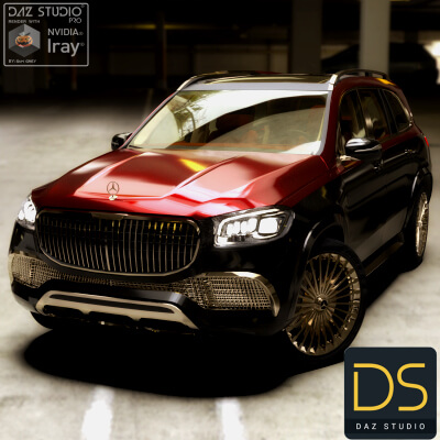 Mercedes Maybach GLS600 2022 for DAZ Studio by nerdadantes