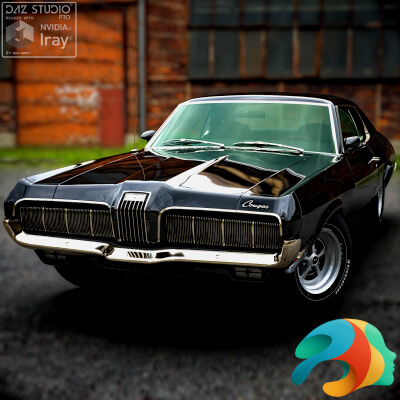Mercury Cougar 1970 for DAZ Studio by nerdadantes