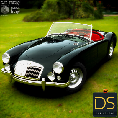 MG MGA 1958 for Daz Studio by nerdadantes