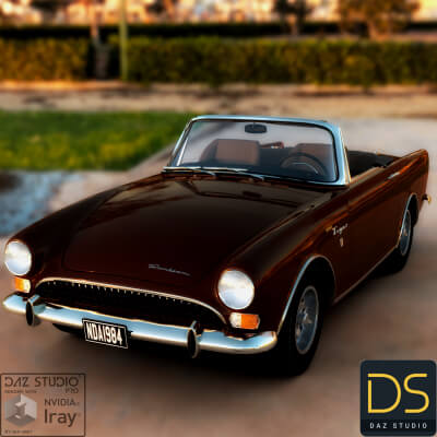 Sunbeam Tiger 1967 for DAZ Studio by nerdadantes