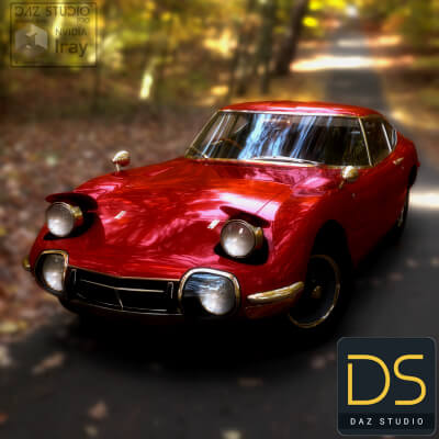 Toyota 2000Gt 1969 for DAZ Studio by nerdadantes