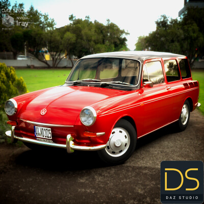 Volkswagen 1600 Squareback 1967 for DAZ Studio