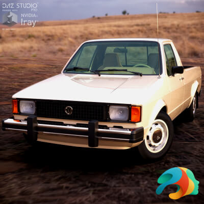 Volkswagen Pickup 1982 for DAZ Studio by nerdadantes