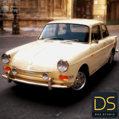 Volkswagen Type 3 1600 L 1967 for DAZ Studio by nerdadantes