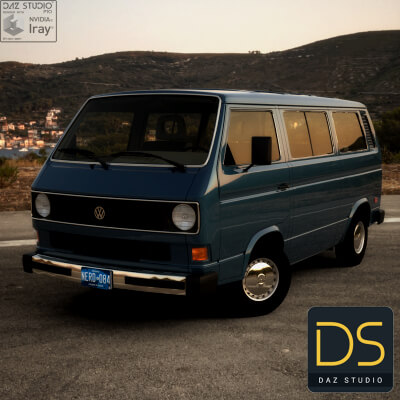 Volkswagen Vanagon 1983 for DAZ Studio