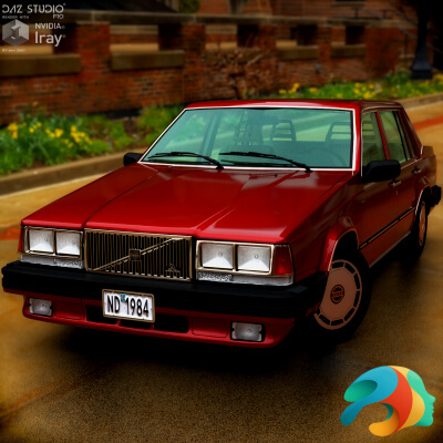 Volvo 760 GLE 1986 for DAZ Studio by nerdadantes