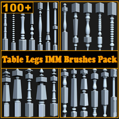 100 Table Legs IMM Brushes Pack
