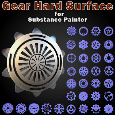 150 Gear Hard Surface for Substance Painter