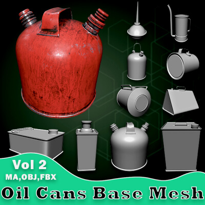 20 Oil Cans Base Mesh Vol 2