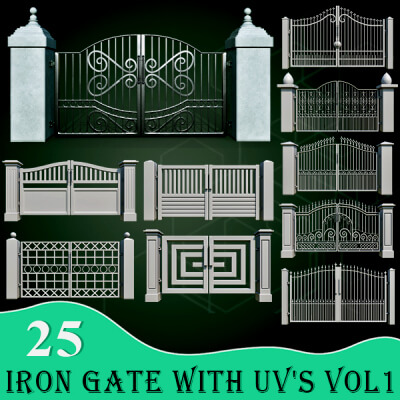 25 Iron Gate With UVs Vol 1