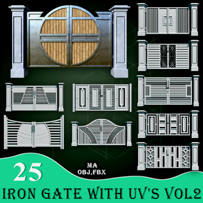 25 Iron Gate With UVs Vol 2