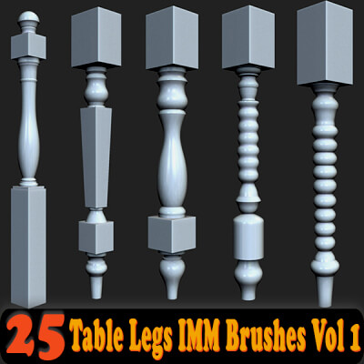 25 Table Legs IMM Brushes Vol 1