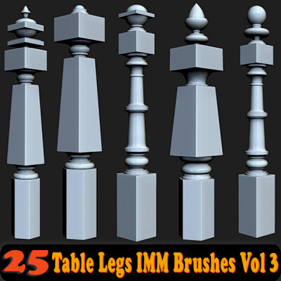 25 Table Legs IMM Brushes Vol 3
