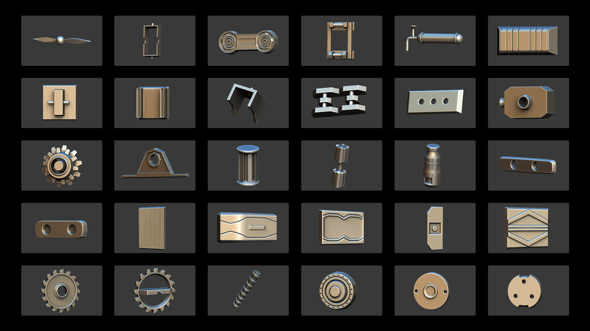 30 Industrial Assets Pack - 3D Model by netleon