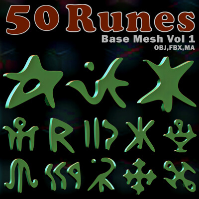 50 Runes Base Mesh Vol 1