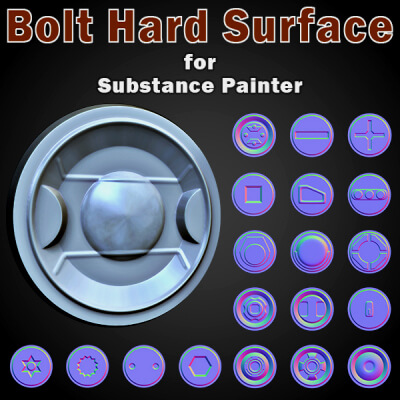 90 Bolt Hard Surface for Substance Painter